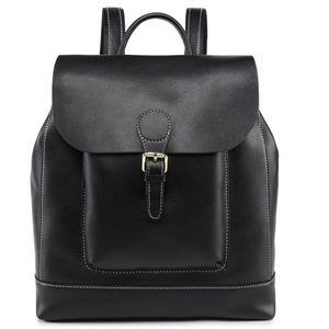 MADISON Leather Backpack, Black
